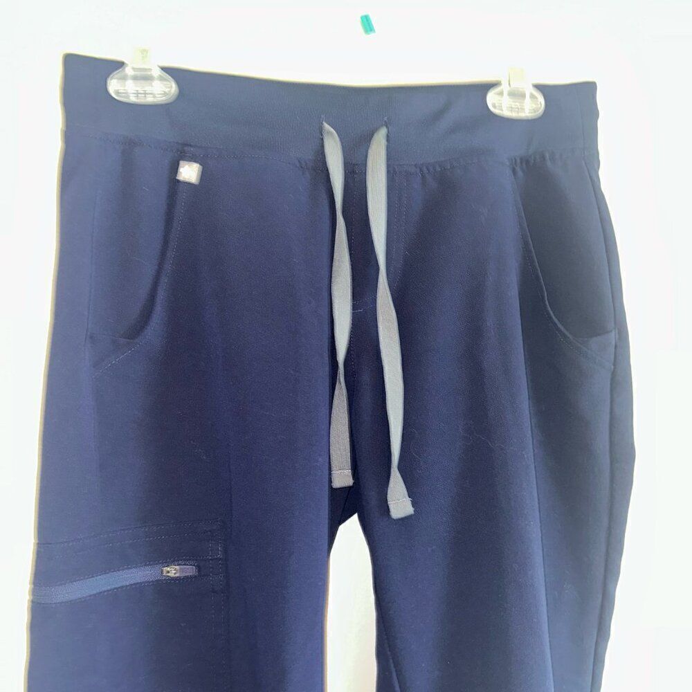 FIGS Womens Technical Collection Jogger Bottoms Navy Blue SIZE XS/P - Picture 2 of 4